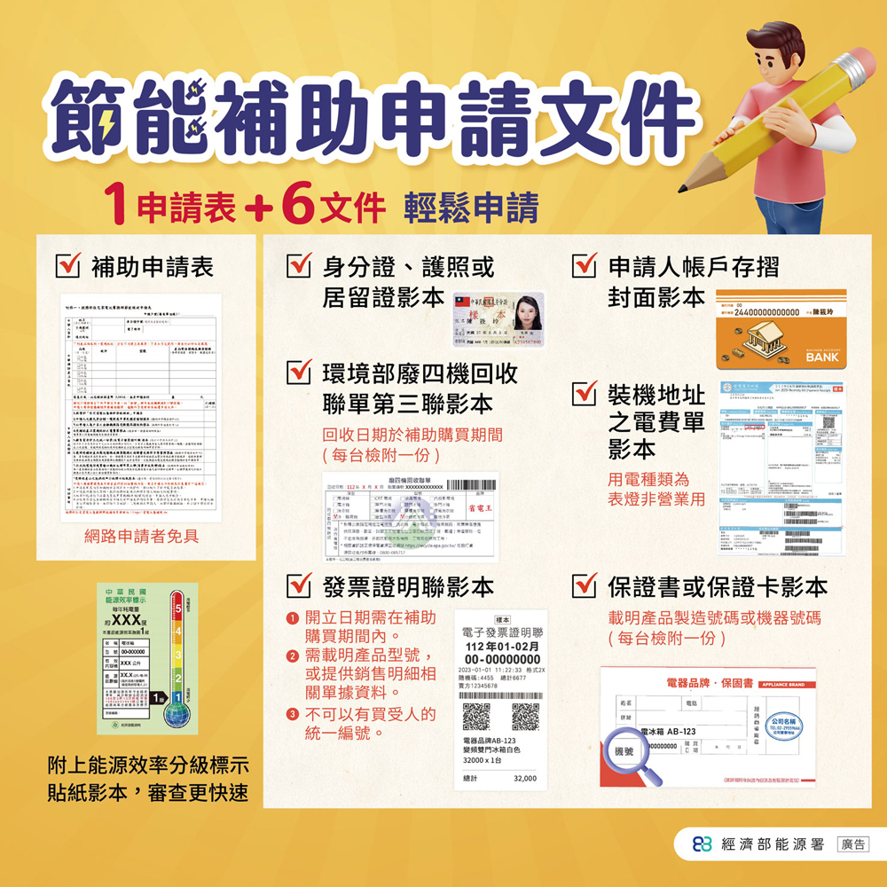 114年 住宅家電 汰舊換新節能補助