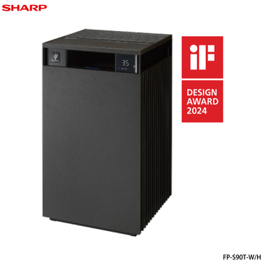 SHARP 夏普 FP-S90T-H 空氣清淨機 適用27坪 能效1級 檀木黑 自動除菌離子25000 智慧聯網