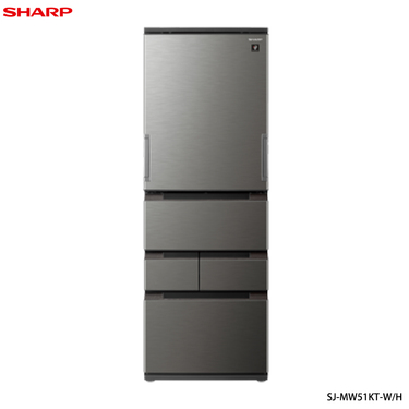SHARP 夏普 SJ-MW51KT-H 變頻冰箱 504L 五門 左右開任意門 自動除菌離子 尊爵灰