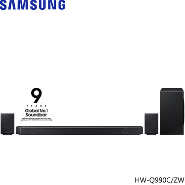 SAMSUNG 【福利品】三星 HW-Q990C 藍牙聲霸 11.1.4聲道 Soundbar 無線杜比全景聲