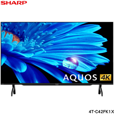 SHARP 夏普 4T-C42FK1X 42吋 4K顯示器 Google TV 藍牙語音遙控器 貨到無安裝