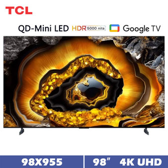 TCL 98X955 98吋 頂級 QD-Mini LED GoogleTV 量子智能連網液晶顯示器