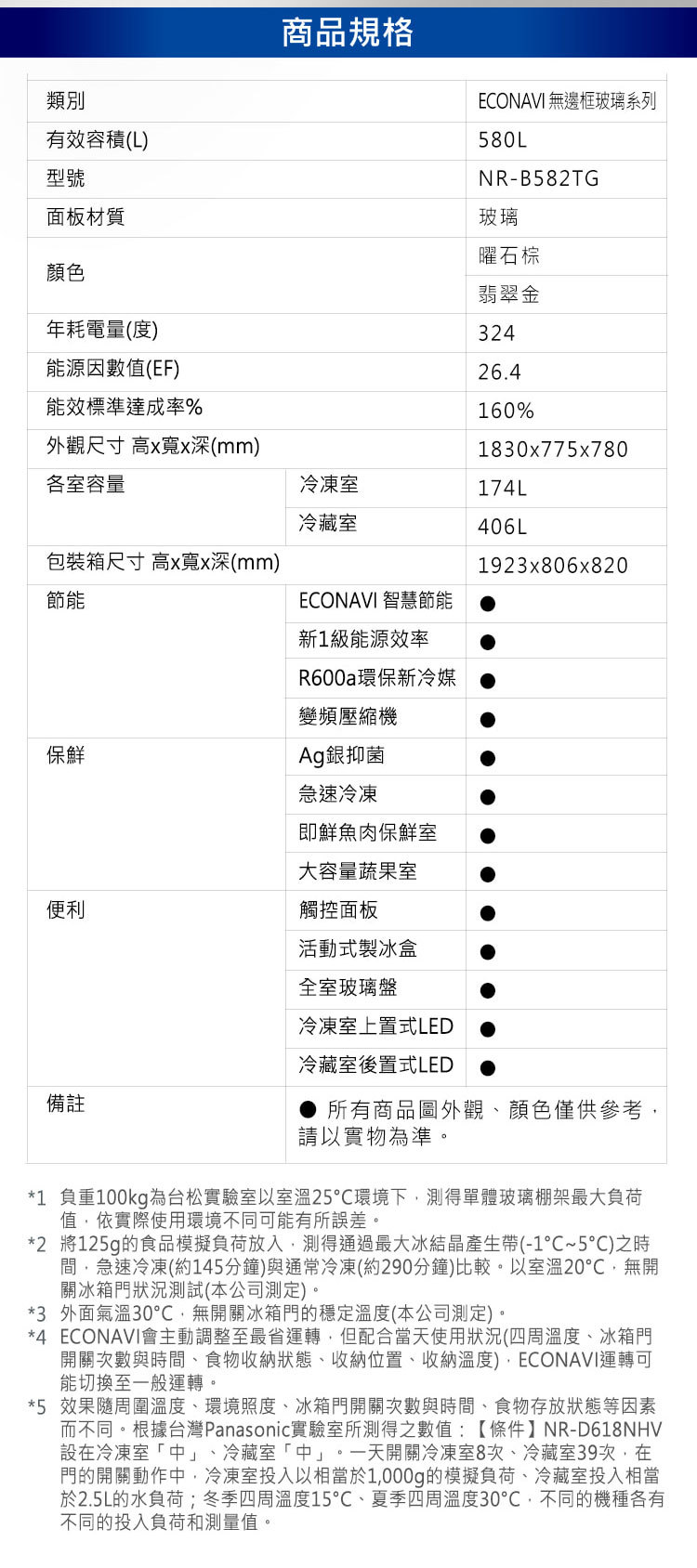 國際 NR-B582TG-T 冰箱 580L 2門 玻璃 變頻 曜石棕