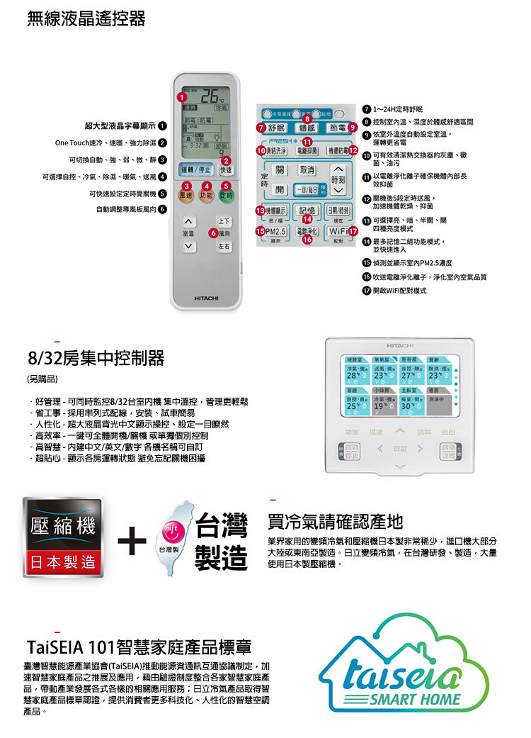 日立 RAC-36JP 6坪適用 日本製 頂級 分離式 變頻 凍結洗淨 冷專冷氣RAS-36NJP