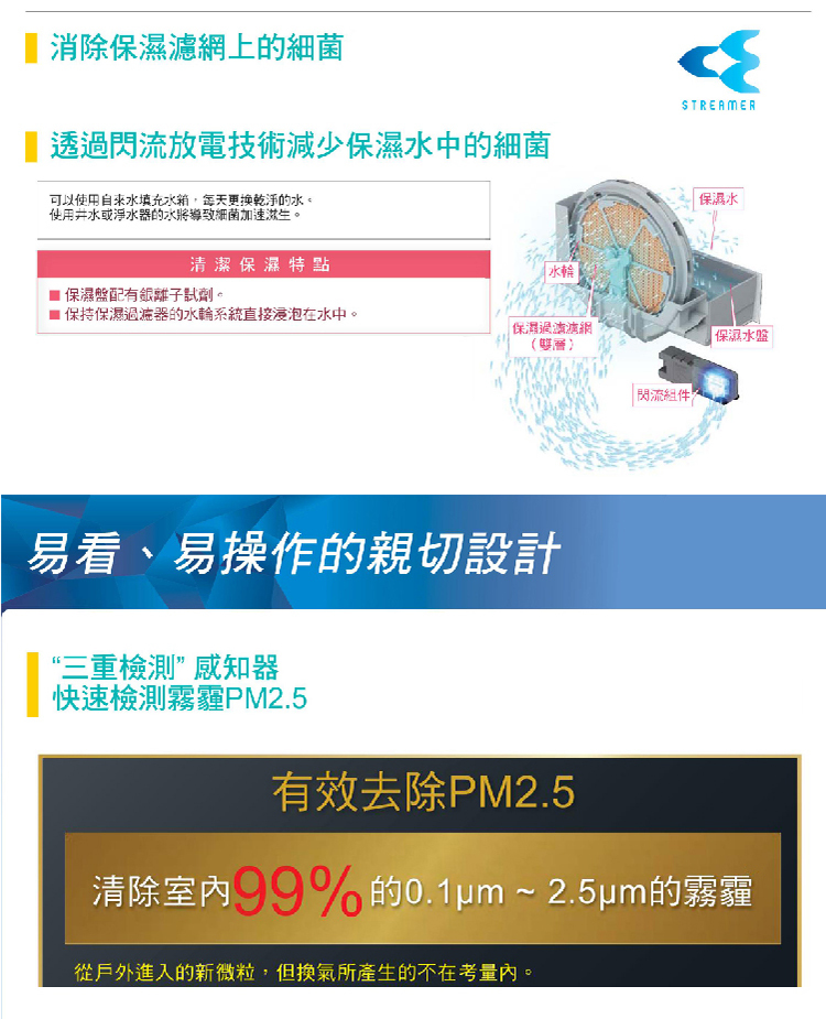 大金 MC40USCT7 空氣清淨機 閃流放電 分解清淨雙技術 最大9.5坪用