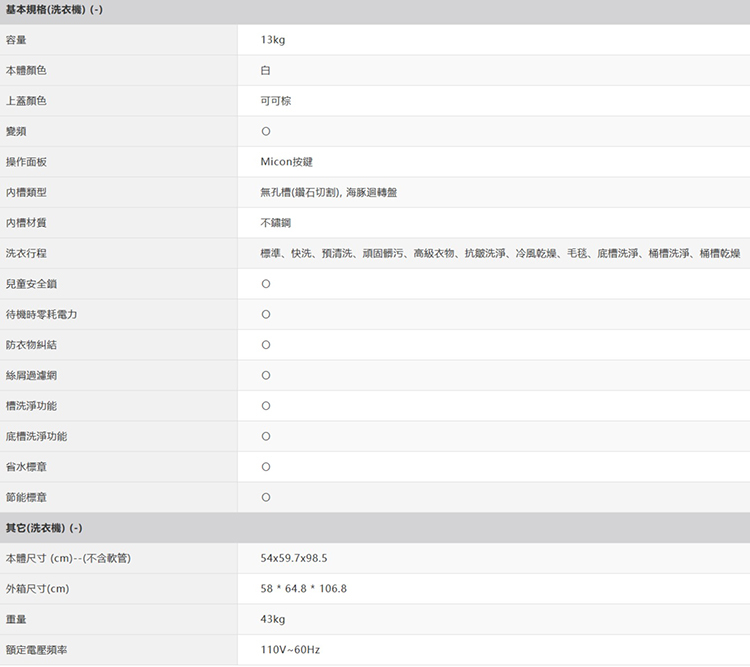 夏普 ES-ASG13T 無孔槽變頻洗衣機 13kg 海豚迴轉盤 筒槽自動清洗