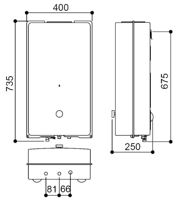 林內 RU-A1023RFN 屋外型10L自然排氣熱水器 一般抗風系列 安裝與拆除舊機另計