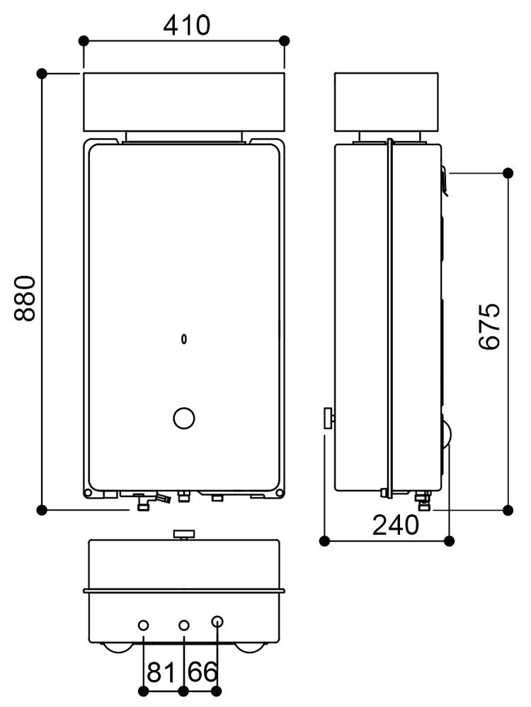 林內 RU-A1223RF 屋外型12L自然排氣熱水器 加強抗風系列 安裝與拆除舊機另計